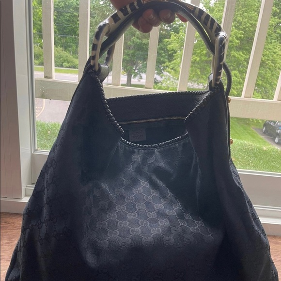 Gucci Canvas Large horsebit hobo bag - Picture 1 of 10
